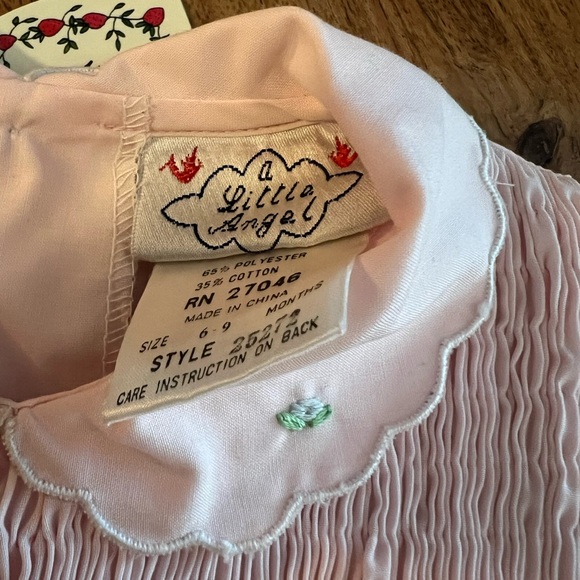 A Little Angel Smocked Windmill 6-9 months NWT - Picture 2 of 4